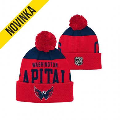 NHL, Zimná, čiapka, STETCHARK, KNIT, WASHINGTON, CAPITALS, JR